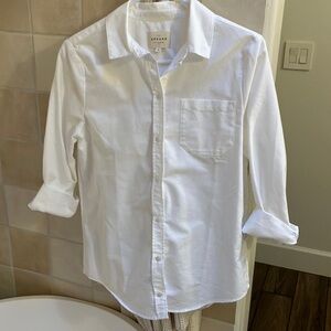 Sezane White button down T-shirt